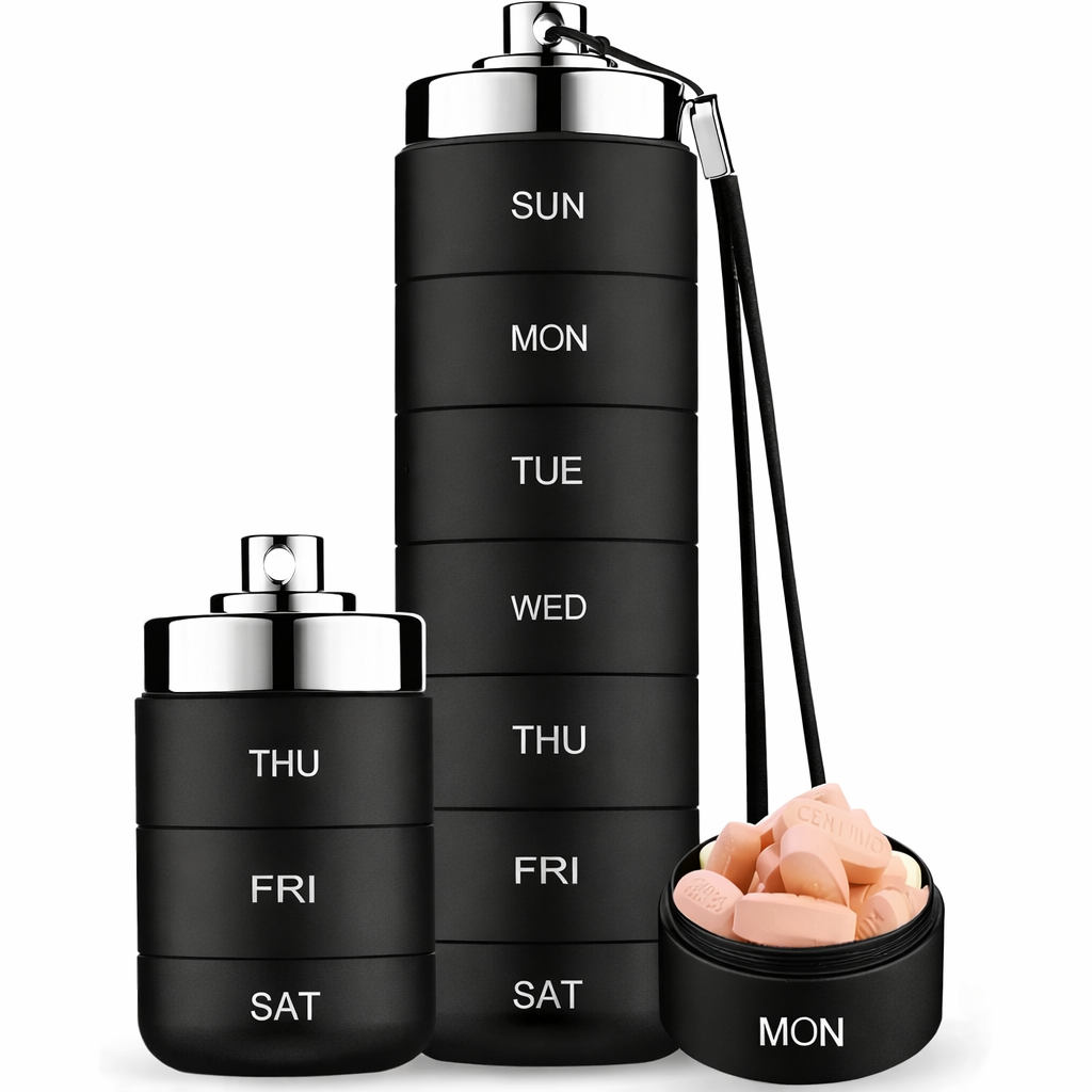 π LIMITED OFFER 50% OFF β Shop Now! π§³πMetal Travel Pill Organizer