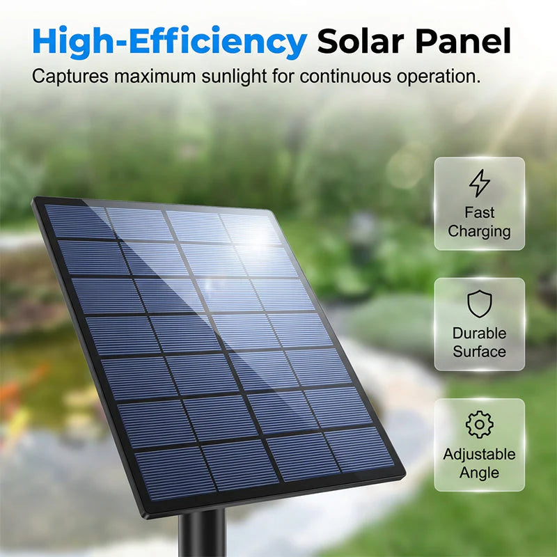 Solar-Powered High-Efficiency Pond Oxygenator