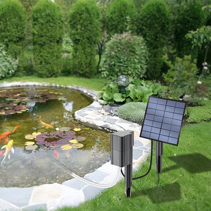Solar-Powered High-Efficiency Pond Oxygenator