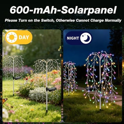 Luminous Solar Weeping Willow Lights