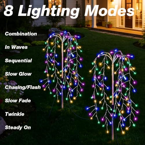 Luminous Solar Weeping Willow Lights