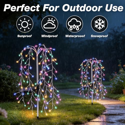 Luminous Solar Weeping Willow Lights