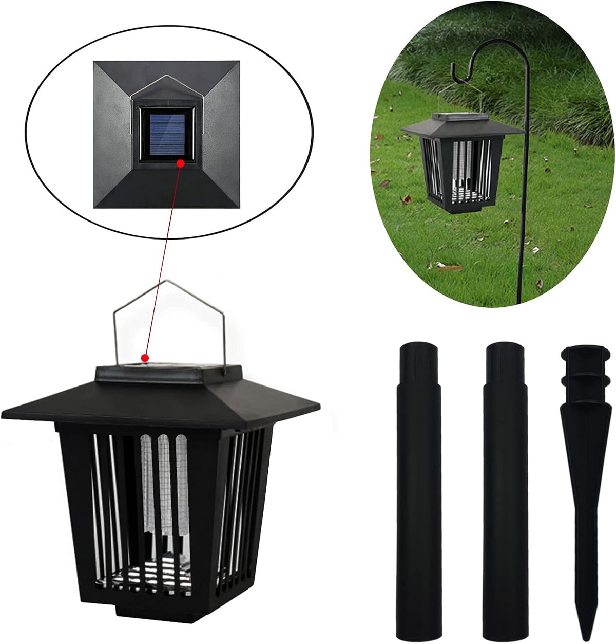 Solar-Powered High-Voltage Mosquito Defense System