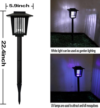 Solar-Powered High-Voltage Mosquito Defense System