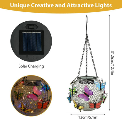 Luminous Butterfly Solar Hanging Lanterns