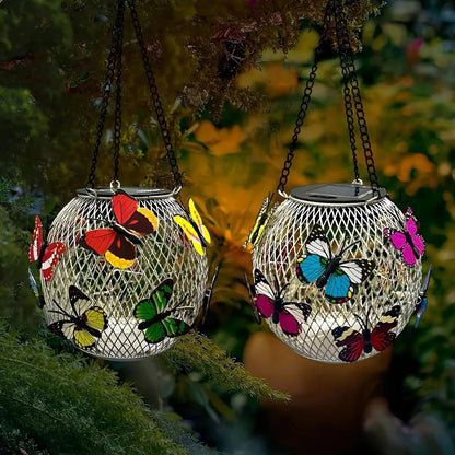 Luminous Butterfly Solar Hanging Lanterns