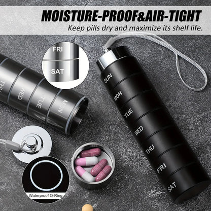 🚀 LIMITED OFFER 50% OFF – Shop Now! 🧳💊Metal Travel Pill Organizer