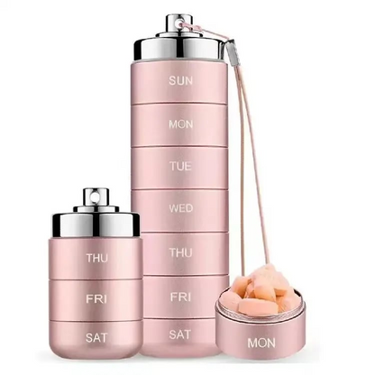 🚀 LIMITED OFFER 50% OFF – Shop Now! 🧳💊Metal Travel Pill Organizer